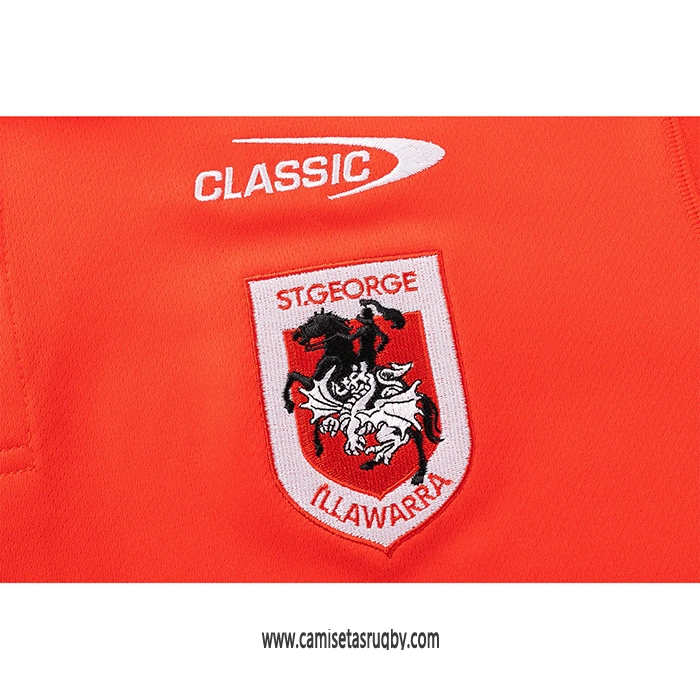 Camiseta Polo St George Illawarra Dragons Rugby 2026 Rojo